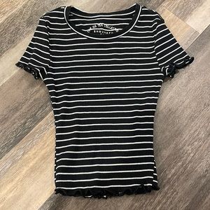 stripped and ribbed baby tee